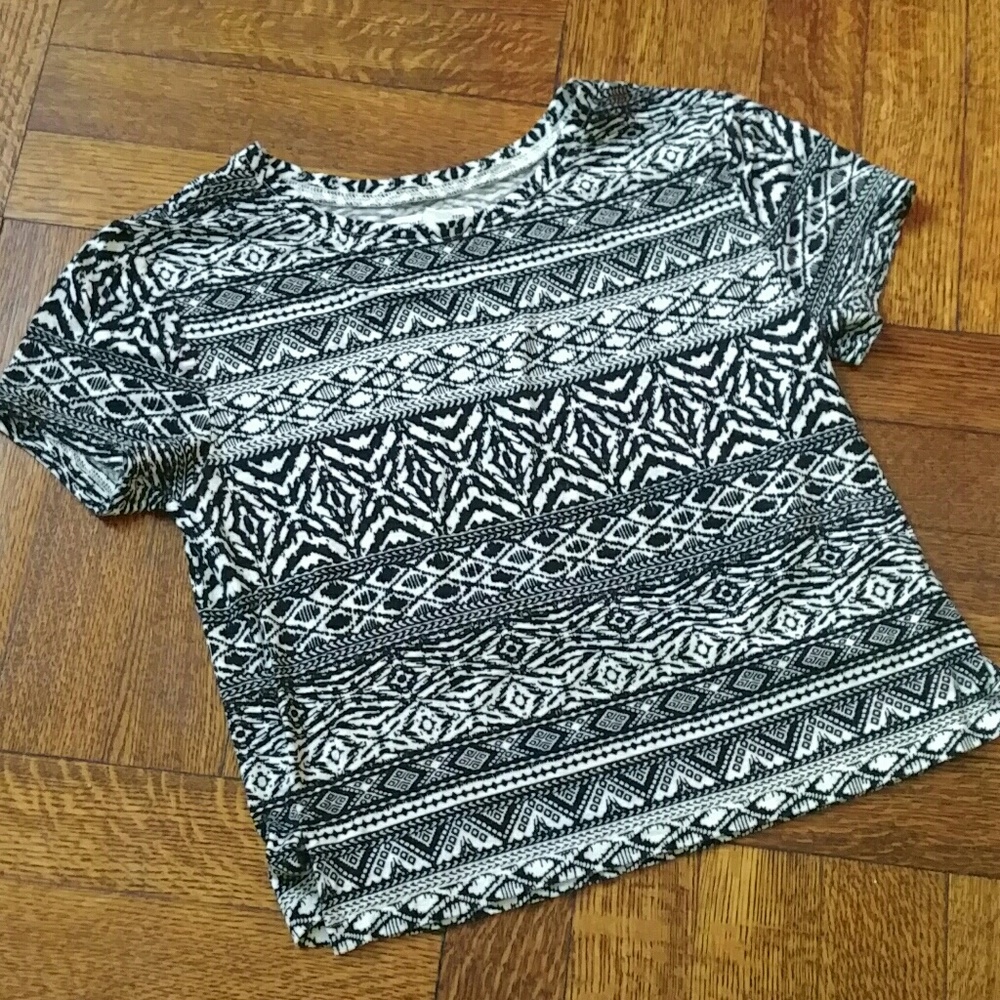 American Eagle Tribal Print Crop-top